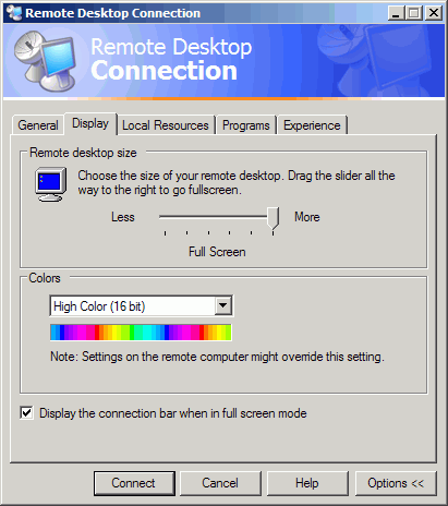 Remote Desktop Connection - Tab 2
