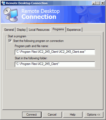 Remote Desktop Connection - Tab 4